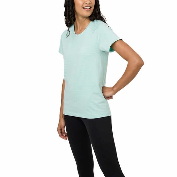 NWT Tuff Athletics Women's Seamless Lightweight Active Tee Size L $40 2A001 - Picture 1 of 3